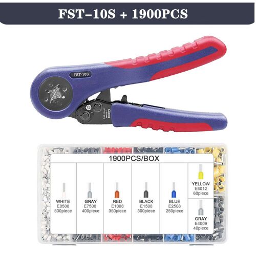 10s 1900pcs - pince à sertir à embouts , outil de sertissage de fil de conception Unique brevetée utilisé pour Awg28 7