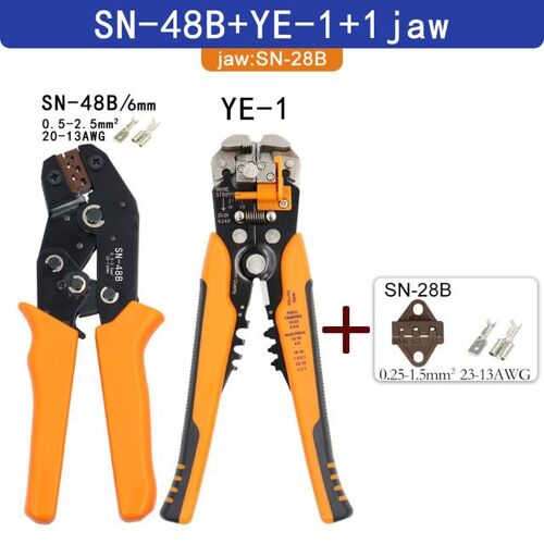 SN-48B 1jaw ye-1 - Pince à sertir 2 Dupont XH2.54 KF2510 SM 2.54 3.96 TAB 2.8/4.8/6.3 Type de fiche Terminal