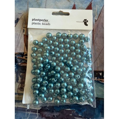 Perles Bleues Vertes 40 G (+100 Perles) -