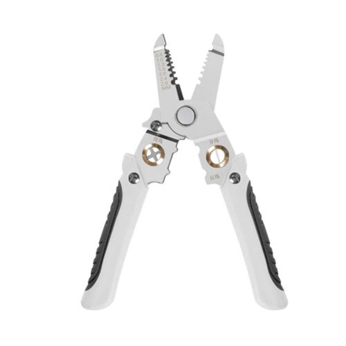 Style2 18.7 cm - Pince à dénuder le fil, électricien multifonctionnel, pince spéciale pour séparer le fil, outils de quincaillerie industrielle universels, pince à câble