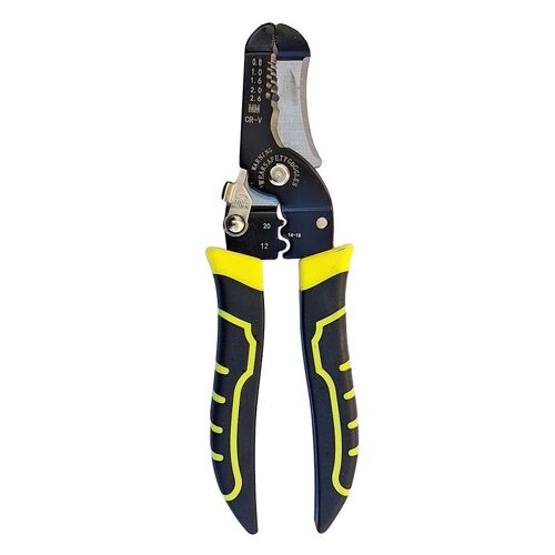 style6 18.4 cm - Pince à dénuder le fil, électricien multifonctionnel, pince spéciale pour séparer le fil, outils de quincaillerie industrielle universels, pince à câble