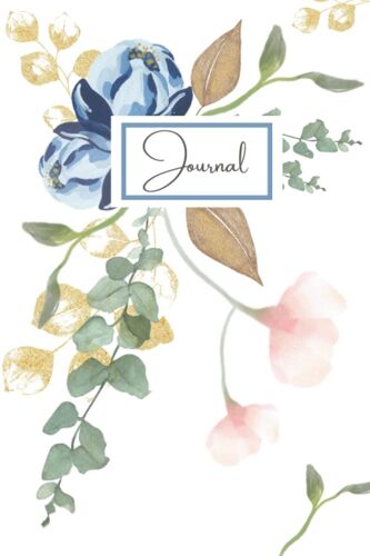 Journal: Beautiful Floral Watercolor Dotted Journal
