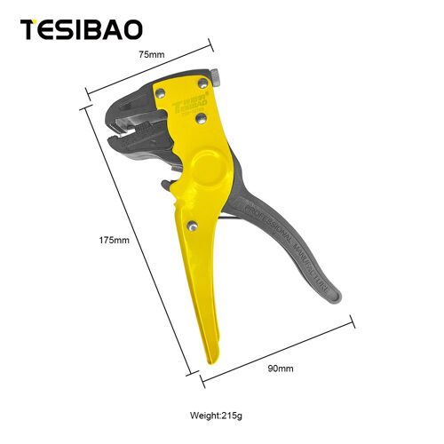 TSB-10703 - Dénudeur Et Coupe-fil Automatique Professionnel 2 En 1, 0.6-6mm, Outil De Dénudage De Fil De Câble Électrique Réglable Et Pince À Nez D'aigle