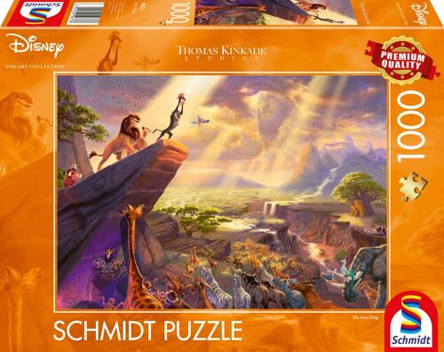 Puzzles Disney, The Lion King, 1000 Pcs
