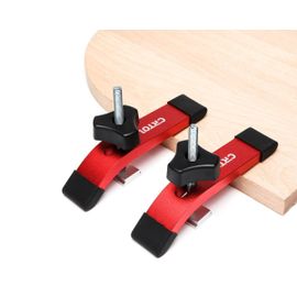 Rouge - CRTOL Pince de Maintien en T à Action Rapide, pour Routeurs à Fente en T, Presses de Perçage, Scies de Table CNC, 2 Ensembles