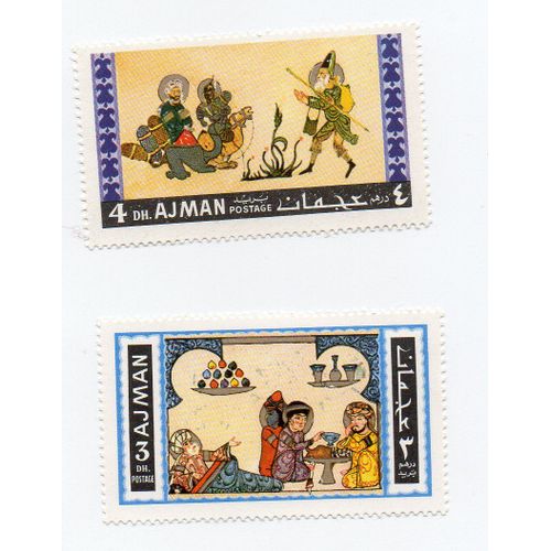 Ajman- Lot De 2 Timbres Neufs- Tableaux