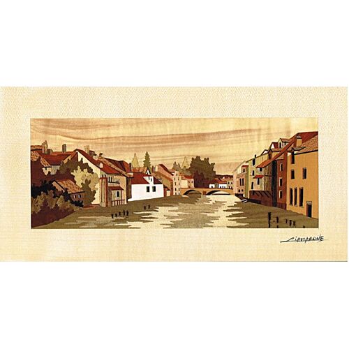 Tableau En Marqueterie La Loue Signé Ciamarone