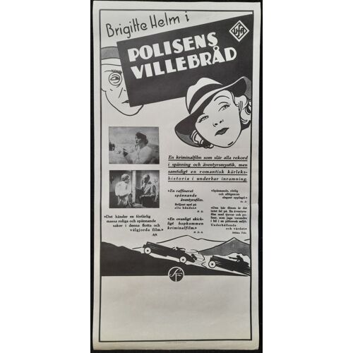 Adieu Les Beaux Jours - Die Schönen Tage Von Aranjuez - Film 1933 Johannes Meyer, Avec Brigitte Helm, Gustaf Gründgens - Affiche De Cinéma Originale 32x70 Cm - Sweden Movie Poster - Jean Gabin