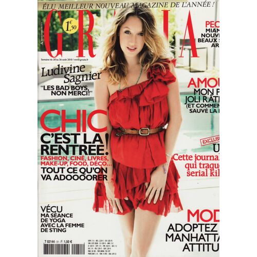 Grazia / 20-08-2010 N°51 : Ludivine Sagnier (6p) - Kate Moss (1p) - Dita Von Teese (1p)