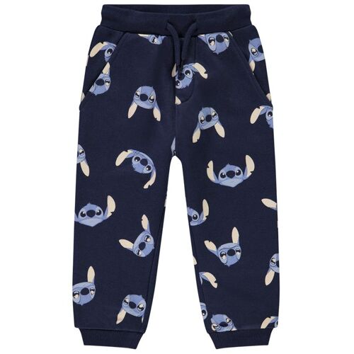 Pantalon De Jogging Imprimé Stitch Disney Pour Bébé Garçon - Bleu Marine
