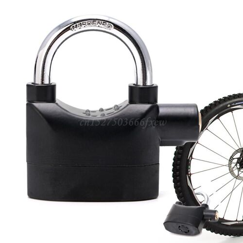 Cadenas D'alarme Étanche Avec Sirène, Verrouillage Pour Moto, Faisceau Court, Vélo