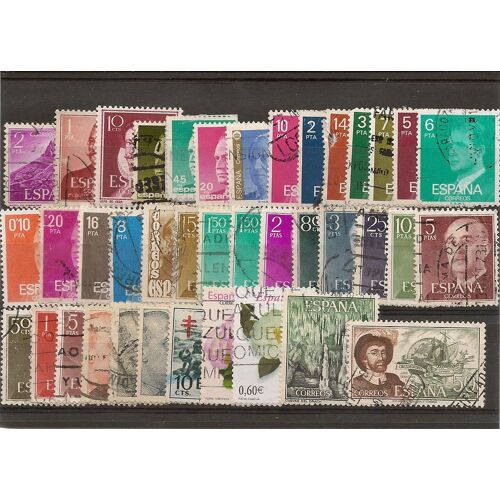 Lot De 37 Timbres D'espagne