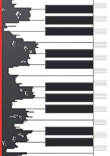 Partitions De Musique - 12 Portées: Cahier De Musique Avec 12 Portées - Solfège, Piano, Composition - A4 - 110 Partitions Vierges - Papier Manuscrit
