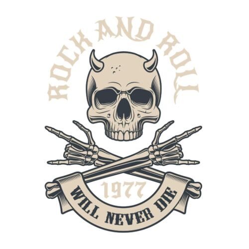 Elvis Rock And Roll Will Never Die 1977 Hard Rocker: Din A5 Doted Gepunktet 120 Seiten / 60 Blaetter Notizbuch Notizheft Notiz-Block Rock N 'roll Motive & Heavy Metal Geschenke