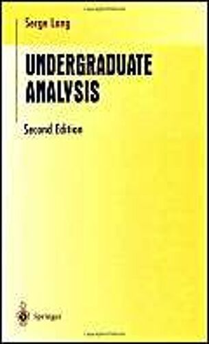 Undergraduate Analysis