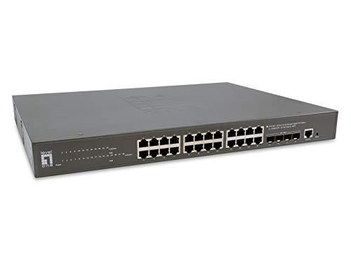 LevelOne Routeur filaire GTP2871 Commutateur PoE 28 Ports L3 Lite Managed Gigabit PoE