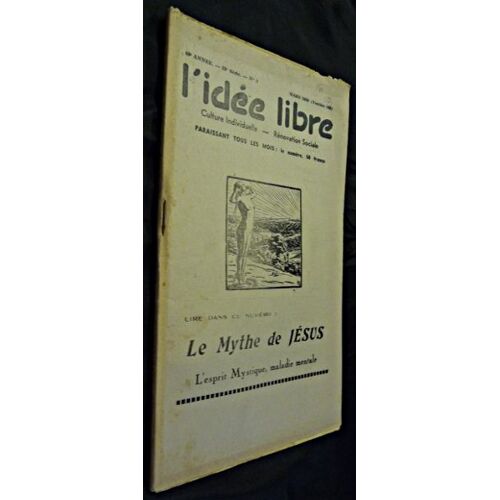 L Idée Libre, Culture Individuelle - Rénovation Sociale, Mars 1960