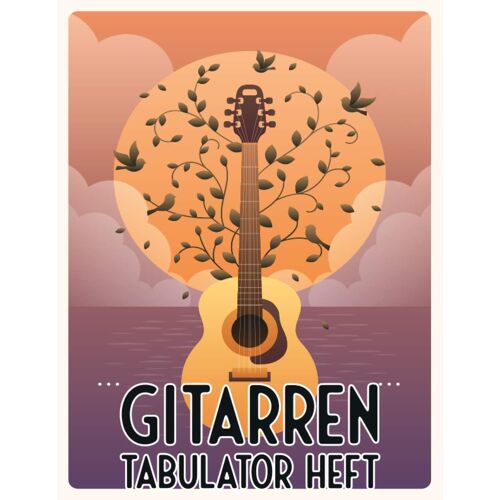 Gitarren Tabulator Heft: Leere Tabs Und Akkorde - Musik Schreibheft - Leere Notensysteme - Tabulator Und Akkord Notenblock - Ca. Din A5