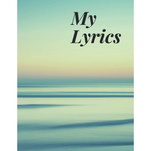 8.5" X 11.5" Aspiring Songwriters Lyric Journal Fillable Lined Pages