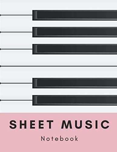Sheet Music Notebook: Blank Sheet Music Composition, Staff Paper 100 Pages 8.5 X 11