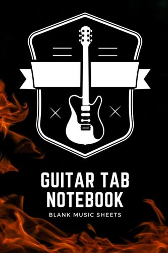 Guitar Tab Notebook: Blank Guitar Tablature Book - Journal For Guitar Music - 120 Pages (6x9 Size)