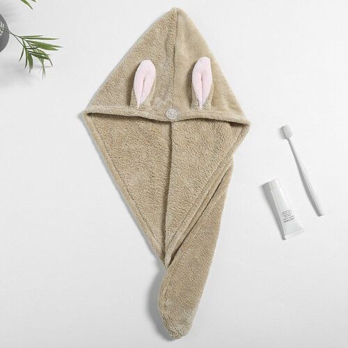 Mignon Cheveux Séchage Serviette Ultra Absorbant Commodité Rapide Sèche Cheveux Turban Cheveux Serviette Enroulée Pour Femmes Cheveux Mouillés H88f