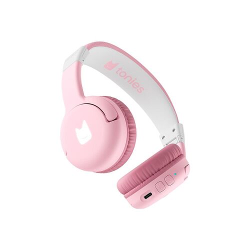 Casque Bluetooth pliable rose fleur - Rose