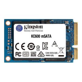 Kingston KC600 - SSD - chiffré - 256 Go - interne - mSATA - SATA 6Gb/s - AES 256 bits - TCG Opal Encryption, Self-Encrypting Drive (SED)