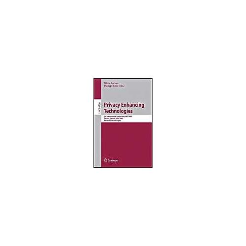 Privacy Enhancing Technologies