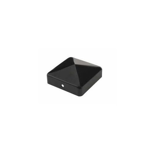 Chapeau pyramide noir pour poteau bois - 7x7
