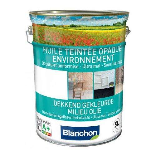 Huile opaque - mat - pour parquet - 5 L - noir - Environnement BLANCHON