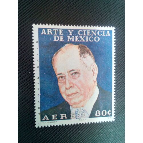 Timbre Mexique Yt Pa 359 Joaquín Gallo (1882-1965) Géographe Et Astronome 1973 ( 00100705 )
