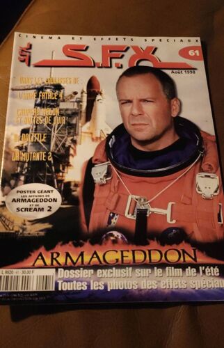 Sfx 61 Armageddon - L'arme Fatale 4 - Dr Dolittle - La Mutante 2 + Affiches - 48 Pages - 1998 08