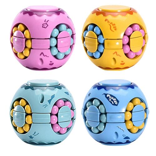 Mini Spinner Gyro 3 En 1 4 Pièces/Ensemble, Multifonctions, Soulage Le Stress, Développe L'intelligence, Cube, Jouet Pour Enfants Et Adultes