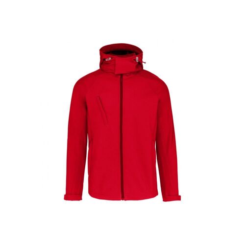 Veste softshell a capuche amovible KARIBAN Rouge XXL