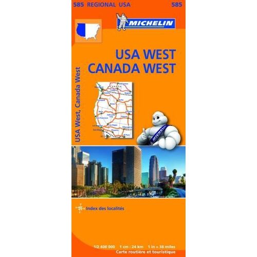 Carte Michelin Oues Taméricain Ouest Canadien