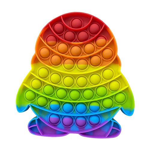Jouets Anti-Stress En Silicone, Arc-En-Ciel, Pingouin, Anti-Stress, Puzzle Relaxant