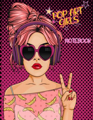 Pop Art Girls Notebook: Composition Notebook Journal For Girls And Teenagers