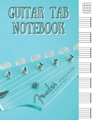 Guitar Tab Notebook: Blank Guitar Tablature Manuscript Paper With Chord Fingering Charts And Six-Line Tablature Staves / Music Paper Sheet For Guitarist, Musicians, Songwriters, Teachers And Students
