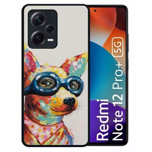 Coque Pour Redmi Note 12 Pro+ - Peinture Chihuahua À Lunette - Silicone - Noir