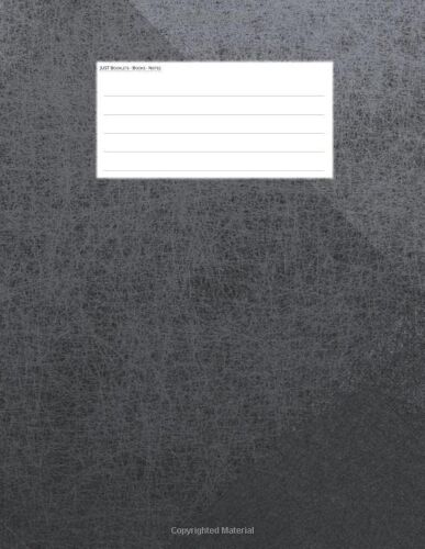 Booklets - Books - Notes: Music Manuscript Paper, 5-Line Staves, With Simple Clean Design. Cover Grey. C89