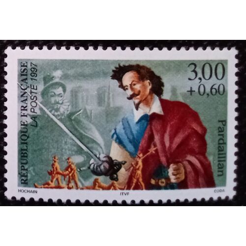 Timbre France 1997 Neuf** Yt 3116 - Pardaillan Personnage D'un Roman Écrit Par Michel Zévaco