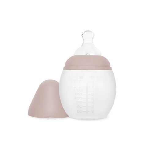 Biberon En Silicone Médicale Et Anti Colique 240 Ml Blush - Elhée