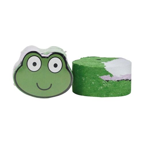 Serviette De Bain Comprimée 30 X 30 Cm Grenouille - Vert