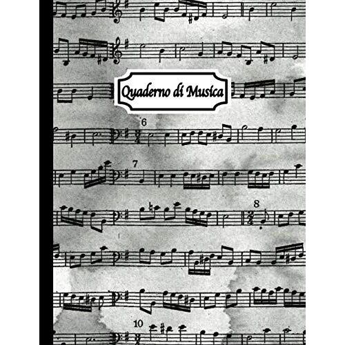 Quaderno Di Musica: Quaderno Pentagrammato - Quaderno Di Musica Pentagrammato - Grigio - Ca. A4