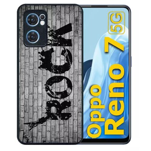 Coque Pour Oppo Reno7 5g - Rock Street - Silicone - Noir