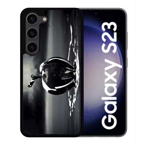 Coque Pour Galaxy S23 - Apple Black - Silicone - Noir