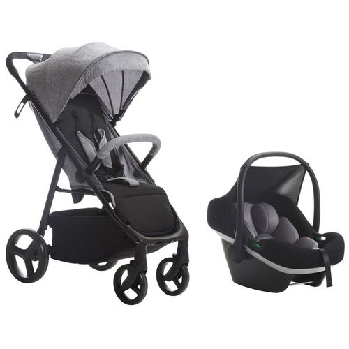 Poussette Duo Essential Avec Siège-Auto I-Size Noir/Gris - Noir