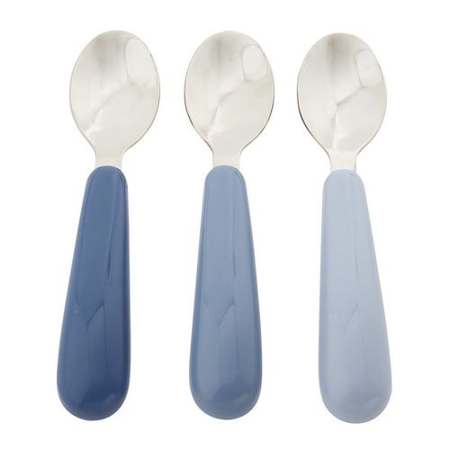 Lot De 3 Cuillères En Métal Yummix Bleu - Bleu