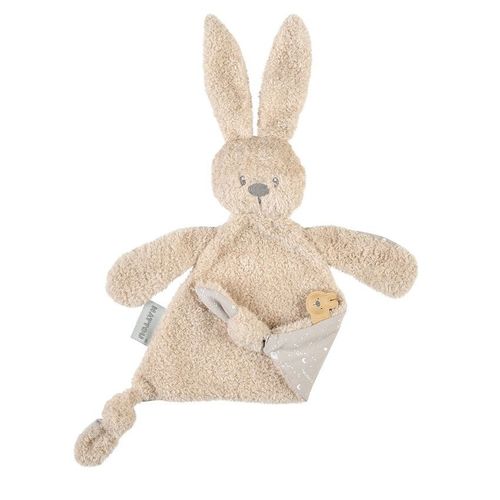 Doudou Triangle Teddy Lapin Lapidou Beige Avec Motif Phosphorescent - Beige